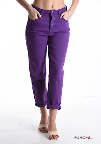 Pantalone in Cotone con tasche con zip - ph 1