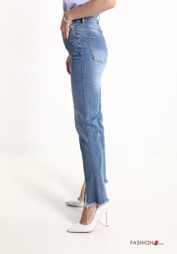 flared Cotton Jeans with pockets - ph 3