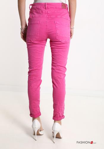 Jeans in Cotone con bottoni con tasche - ph 2