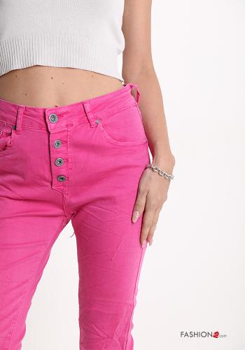 Jeans in Cotone con bottoni con tasche - ph 4