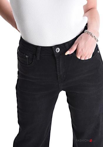 Jeans aus Baumwolle mit Taschen - ph 4