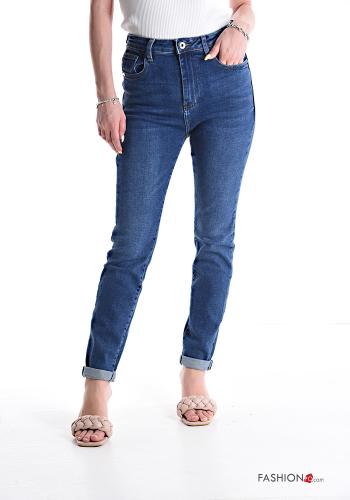 skinny Jeans aus Baumwolle mit Taschen - ph 1