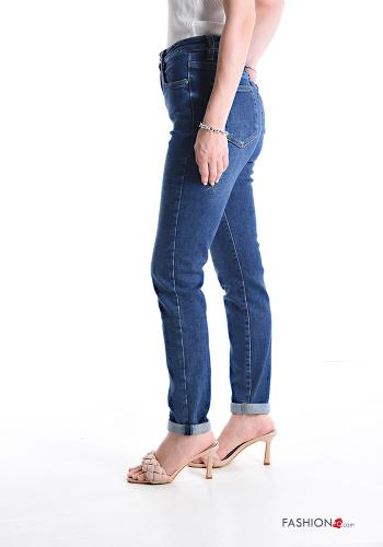 skinny Jeans aus Baumwolle mit Taschen - ph 3