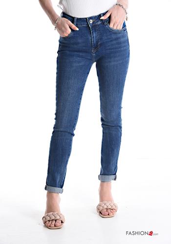 skinny Cotton Jeans with pockets