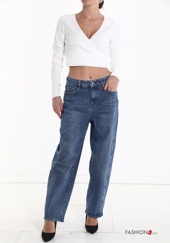 Jeans in Cotone con mascherina - ph 5
