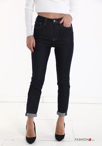 Jeans en Coton skinny avec poches