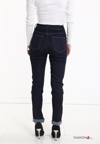 skinny Jeans aus Baumwolle mit Taschen - ph 2