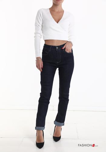 skinny Jeans aus Baumwolle mit Taschen - ph 5