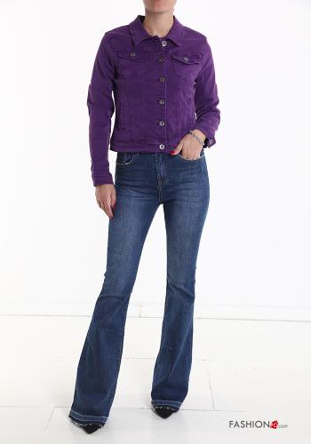 Giacca in Cotone con bottoni con tasche - ph 5