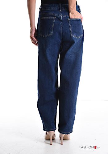 Jeans in Cotone denim con tasche con zip - ph 2