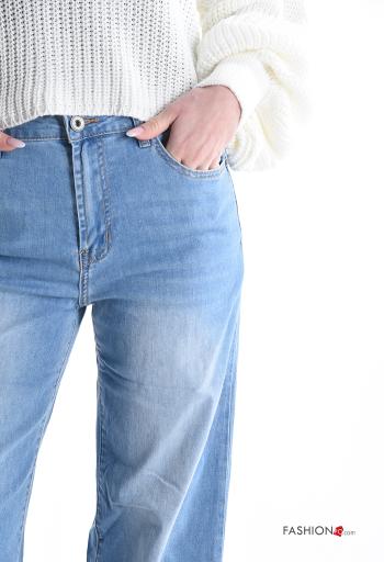 Vaqueros de Algodón con bolsillos con cremallera con botones - ph 4