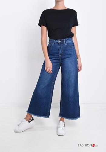 flared Cotton Jeans with pockets - ph 5