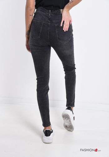 Cotton Jeans with buttons with pockets - ph 2