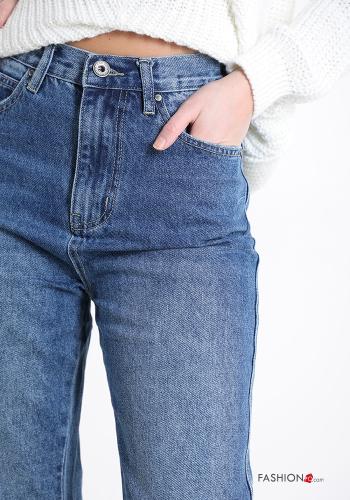 Jeans aus Baumwolle mit Taschen - ph 4