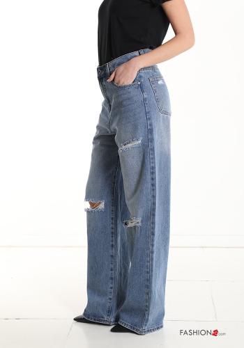 Jeans in Cotone denim a zampa - ph 3