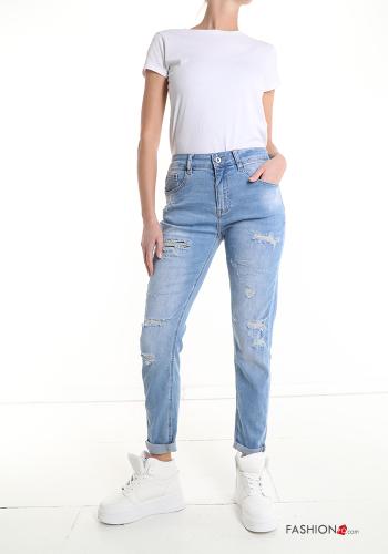 Jeans aus Baumwolle mit Taschen - ph 5