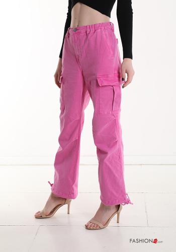 Cotton Jeans with pockets with elastic - ph 3