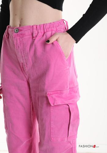 Cotton Jeans with pockets with elastic - ph 4