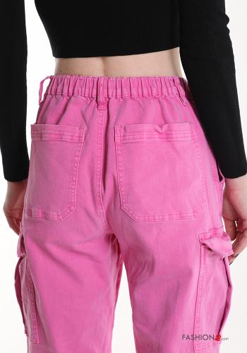 Cotton Jeans with pockets with elastic - ph 5