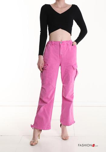 Cotton Jeans with pockets with elastic - ph 7