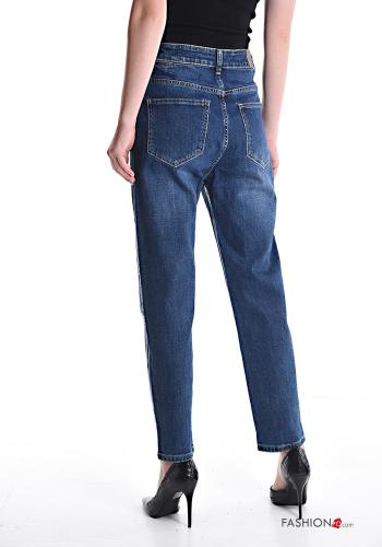 Jeans in Cotone metallizzato con tasche - ph 2