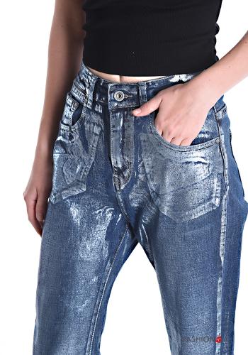 Jeans in Cotone metallizzato con tasche - ph 4