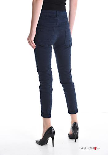 Jeans in Cotone con bottoni con tasche - ph 2