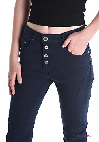 Jeans in Cotone con bottoni con tasche - ph 4