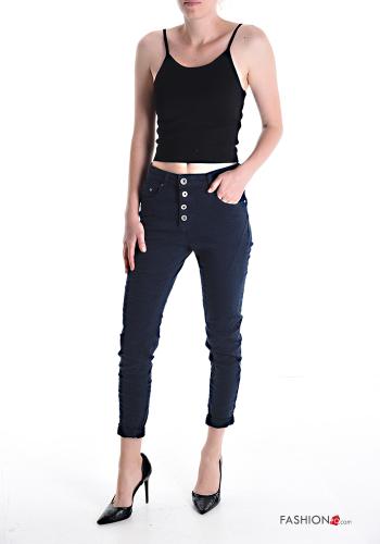 Jeans in Cotone con bottoni con tasche - ph 5