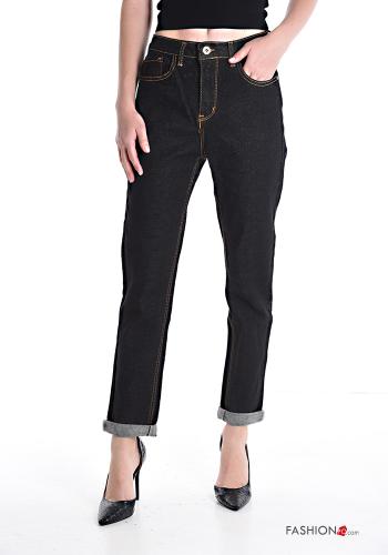 Jeans in Cotone con tasche