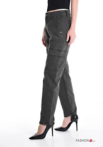 Jeans aus Baumwolle mit Taschen - ph 3