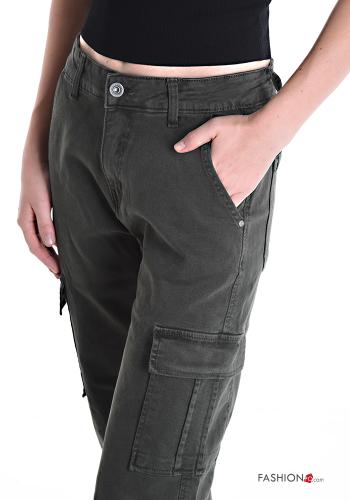 Jeans aus Baumwolle mit Taschen - ph 4