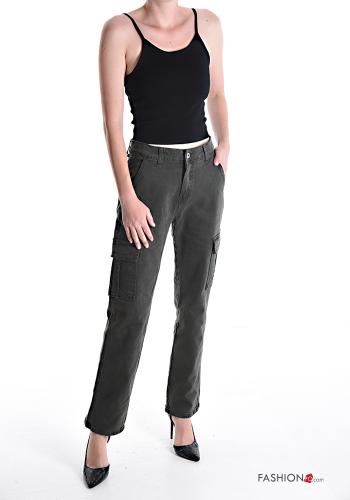Jeans aus Baumwolle mit Taschen - ph 5