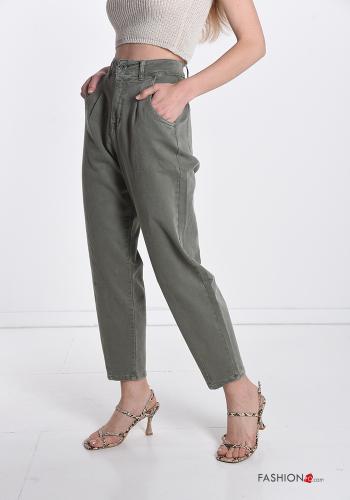 Cotton Trousers with pockets - ph 1