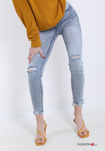 Jeans aus Baumwolle mit Taschen - ph 1