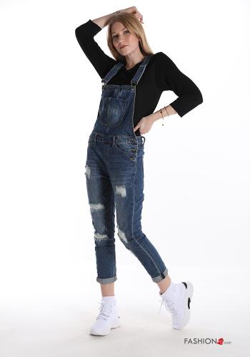 Salopette in Cotone  denim - ph 1