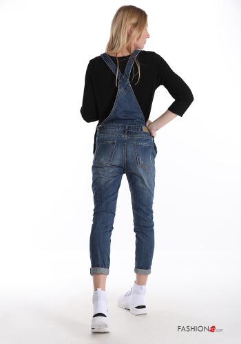 Salopette in Cotone  denim - ph 2