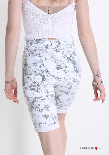 Pantaloncino Short in Cotone Fantasia batik con tasche - ph 2