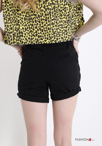 Shorts de Algodón  con botones con bolsillos - ph 2