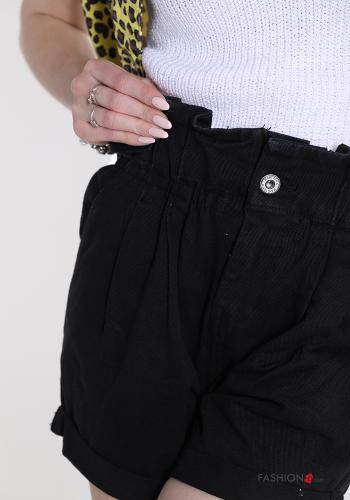 Shorts de Algodón  con botones con bolsillos - ph 4