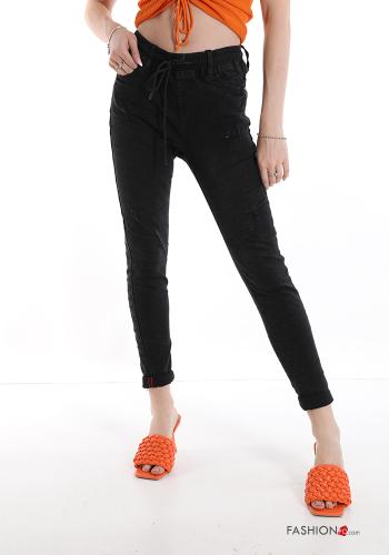 Jeans aus Baumwolle mit Schleife - ph 1