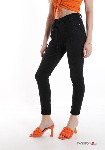 Jeans aus Baumwolle mit Schleife - ph 3