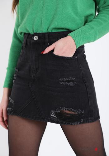 Minirock aus Baumwolle mit Taschen - ph 4