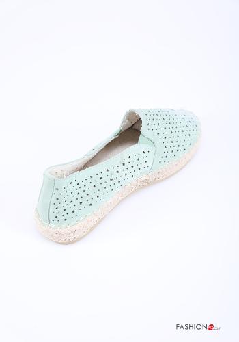 Halbschuhe aus Leinen mit Strasssteinen - ph 2