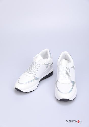Keilabsätze Turnschuhe mit Strasssteinen - ph 1