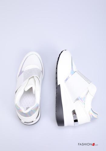 Keilabsätze Turnschuhe mit Strasssteinen - ph 2