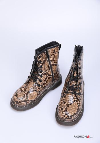 Python Muster Springerstiefel mit Reißverschluss - ph 1