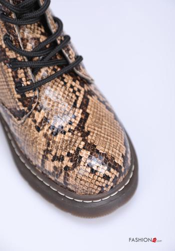 Python Muster Springerstiefel mit Reißverschluss - ph 4