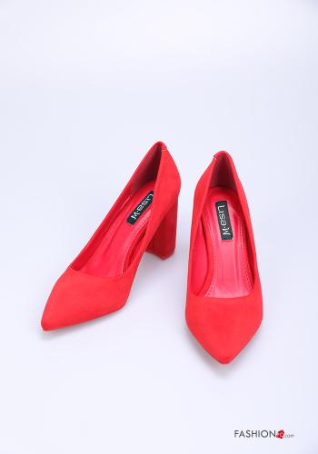 Scarpe con tacco camoscio - ph 1