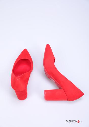 Scarpe con tacco camoscio - ph 2